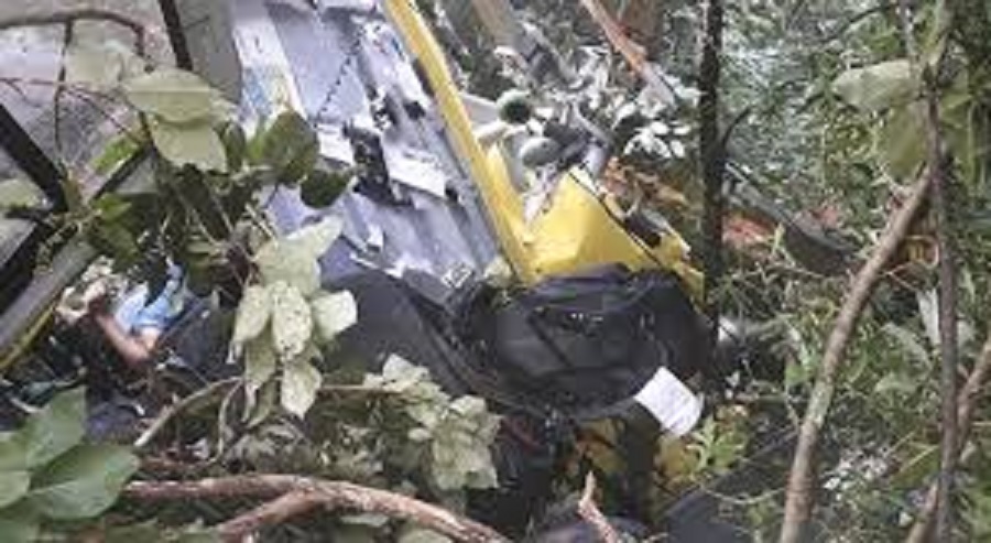Rescue teams arrived crash site
