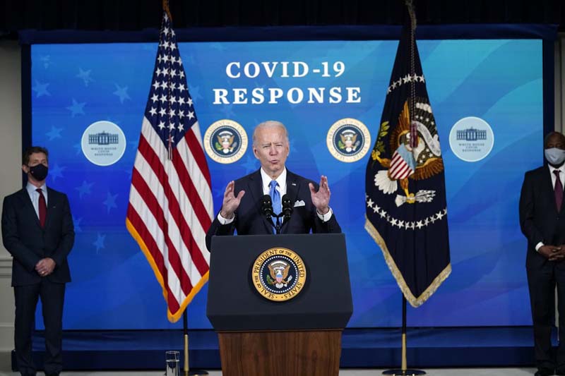 US President aims to vaccinate 70per cent of American adults by July 4