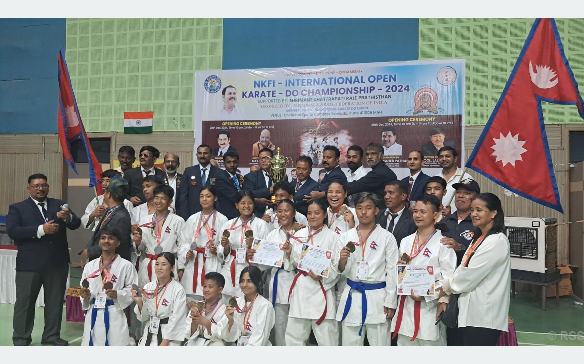 Nepal clinch title of Int’l Open Karate Championship with 17 gold medals