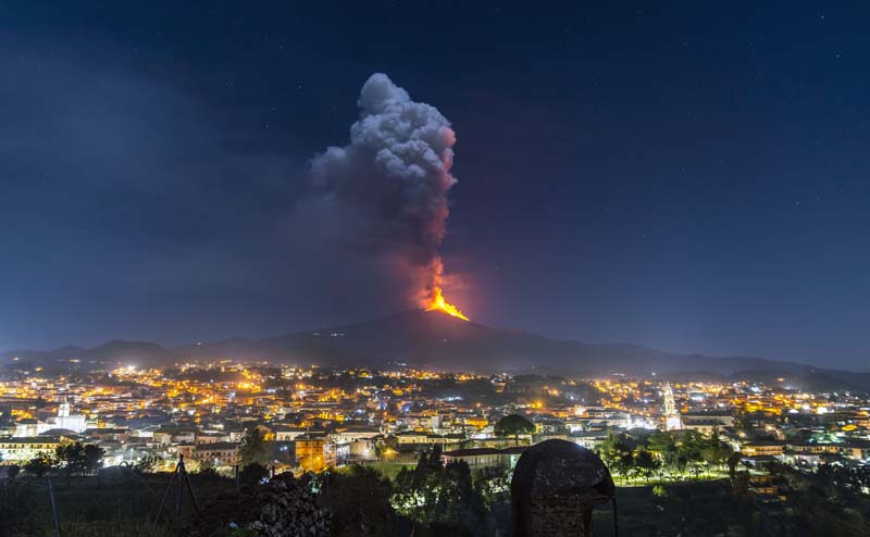 Mount Etna puts on its latest spectacular show