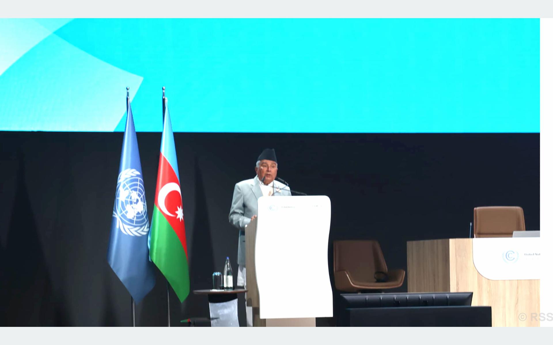 President Paudel appeals for collective efforts for climate action