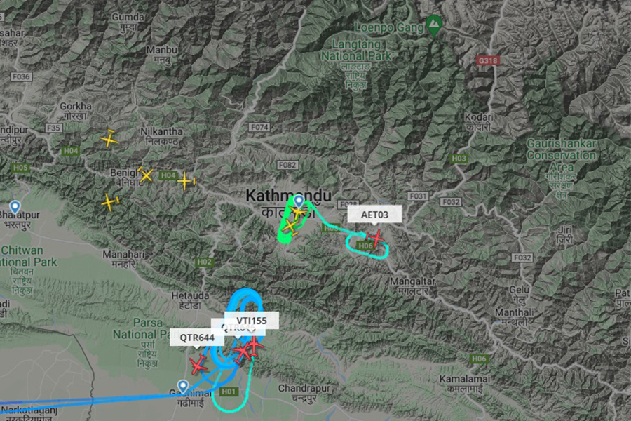 Calibration Flights causes ships held in sky