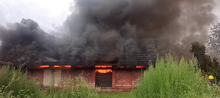 Fire at Bhrikuti Mandap