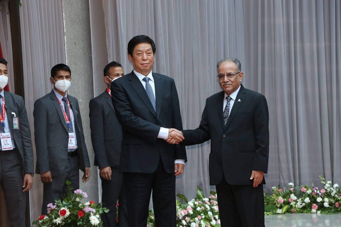 Meeting between Chairman Dahal and Li Chansu