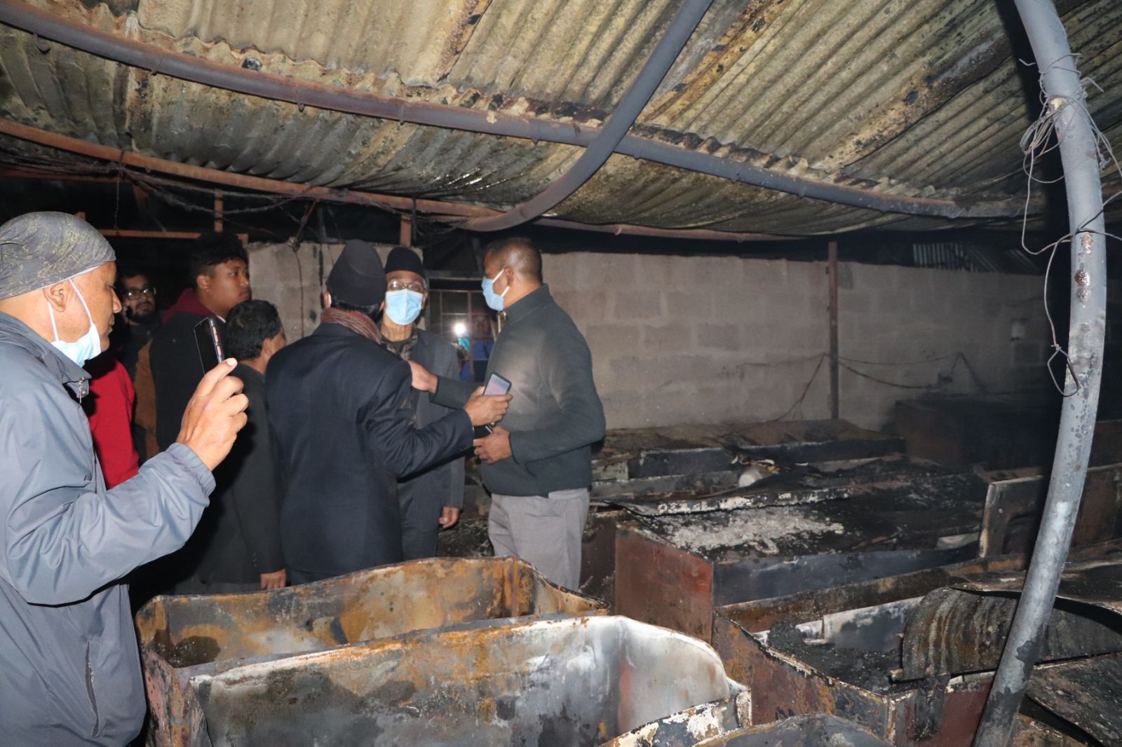 Fire broke in Niroz ice cream factory