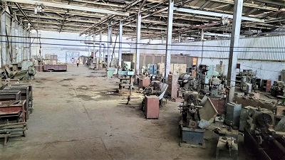 Agricultural implement factory after cleaning