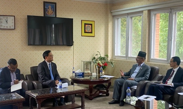 Korean Ambassador Park courtesy call to the Minister Rijal