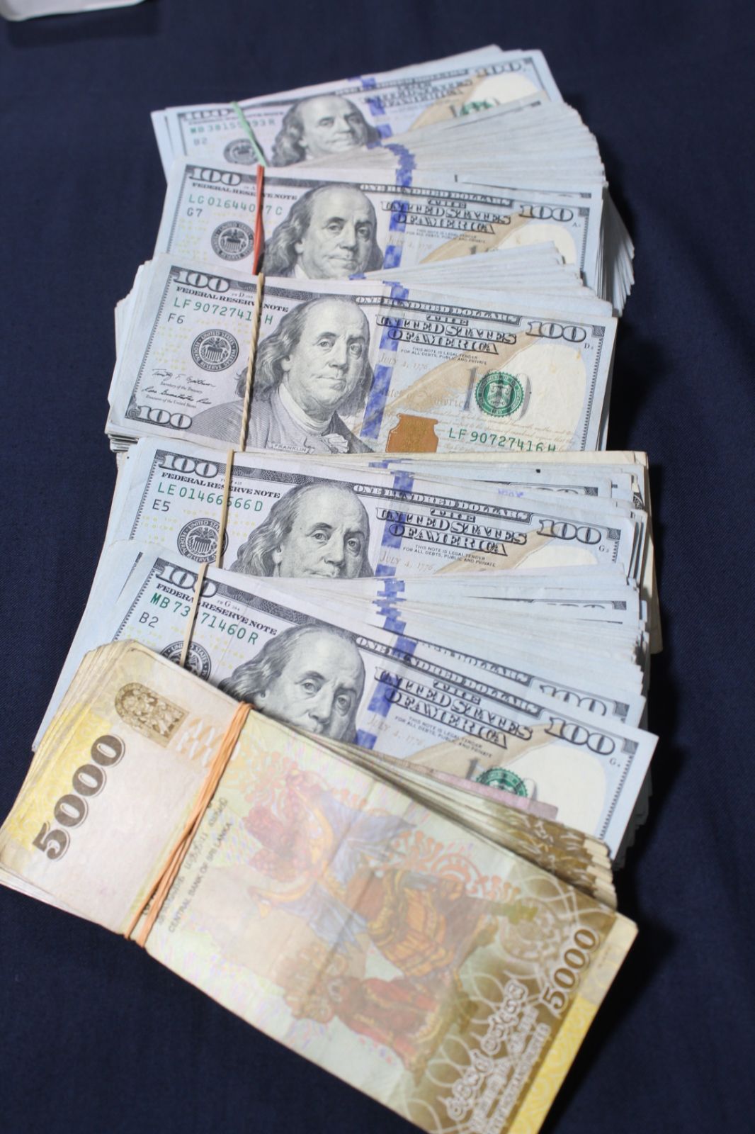 Arrested with foreign currency