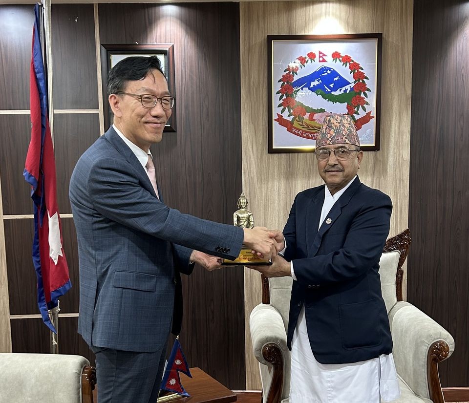Korean Ambassador Park courtesy call to Deputy Prime Minister Khadka