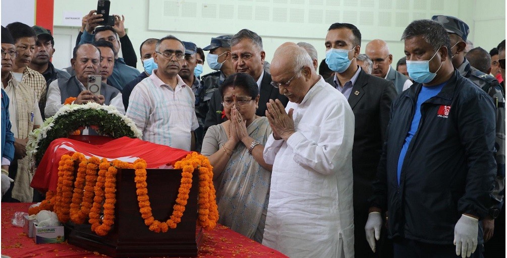 Nemwang’s mortal remains at the UML party office