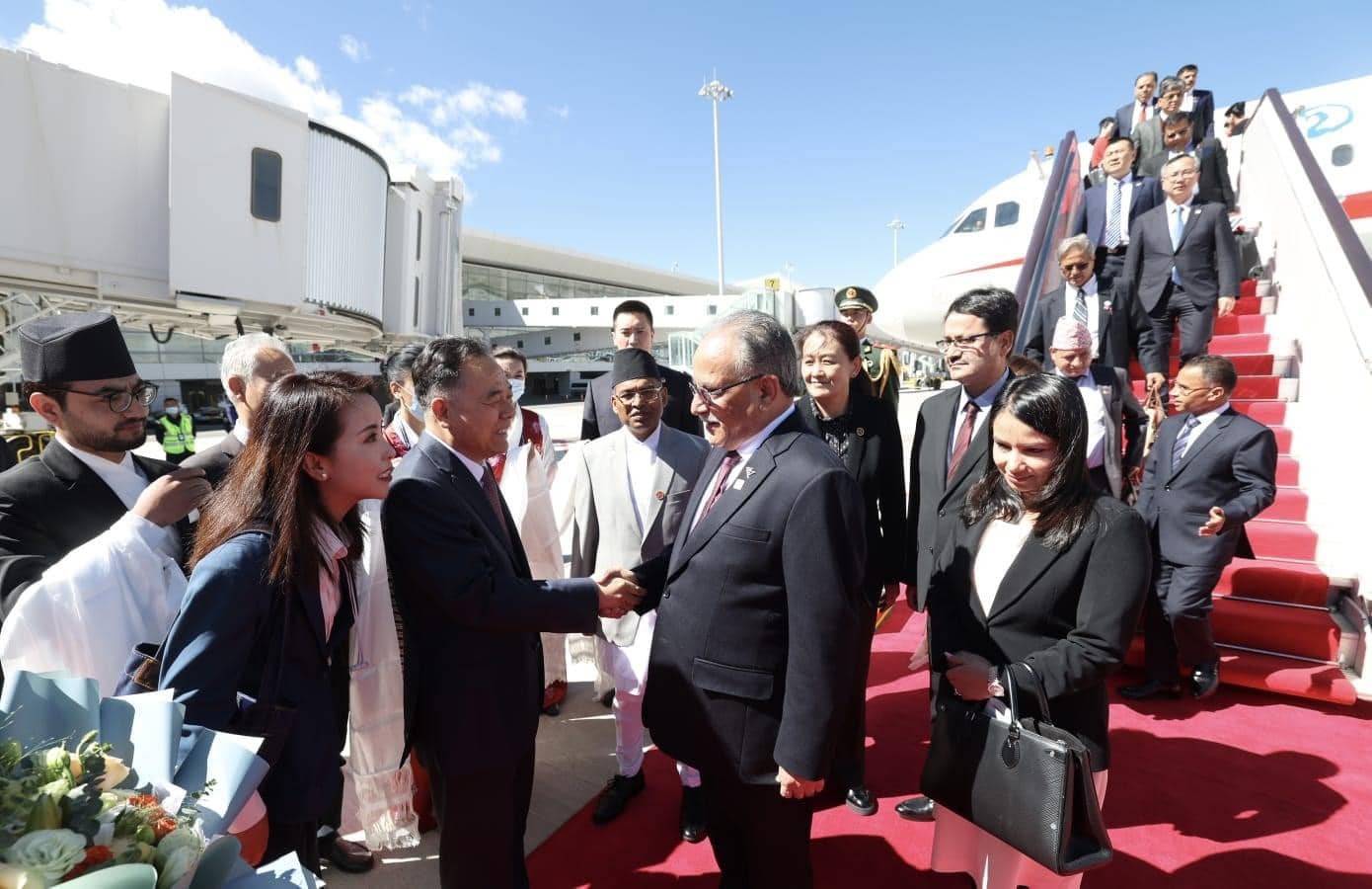 Prime Minister Dahal in Lhasa