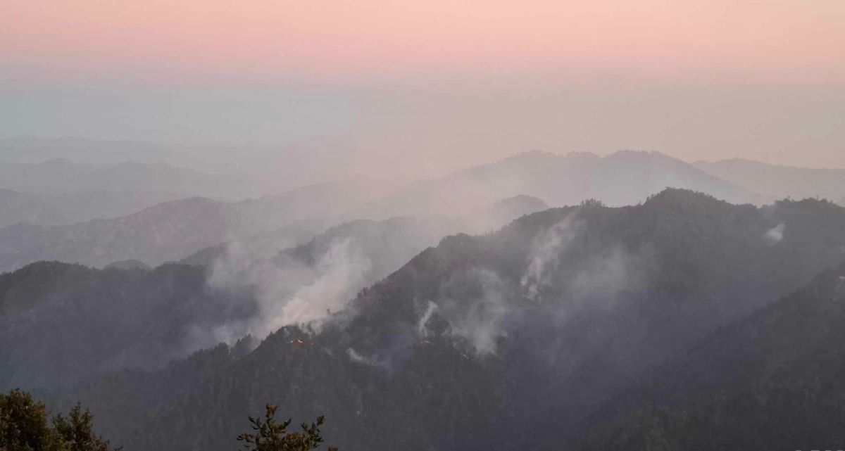 Forest fire in Mahabharat doused using helicopter