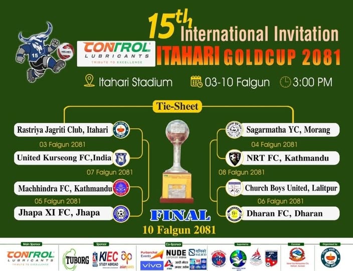 15th International Invitational Itahari Gold Cup to start on Feb 15