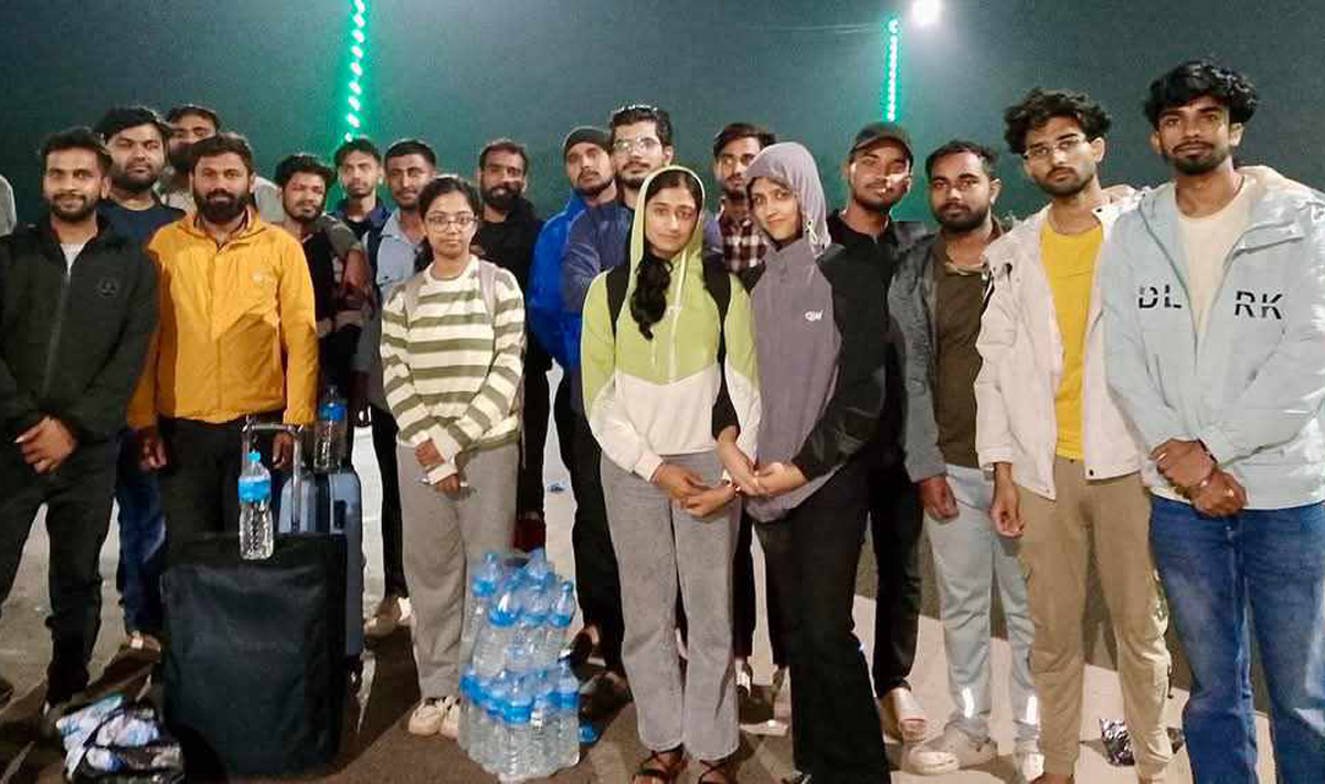 126 Nepali students studying at KIIT return home