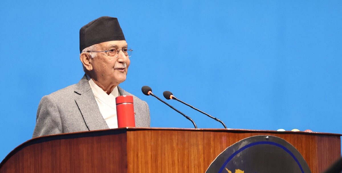 PM Oli addressing Lumbini Provincial Assembly today