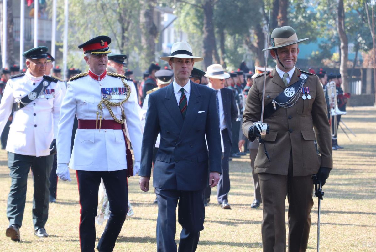 British Prince couple attends parade in Pokhara