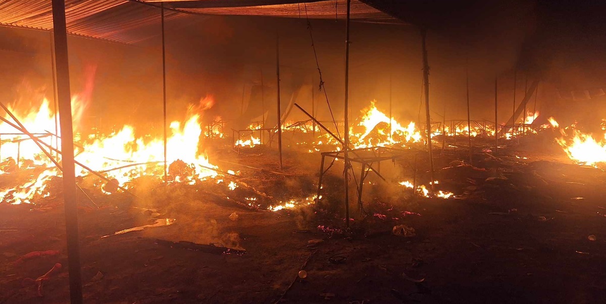 Midnight blaze at Salyan Festival destroys 80 stalls