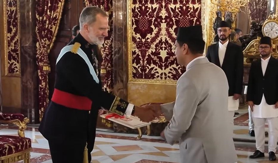 Nepal’s Ambassador to Spain presents credentials to King Felipe VI
