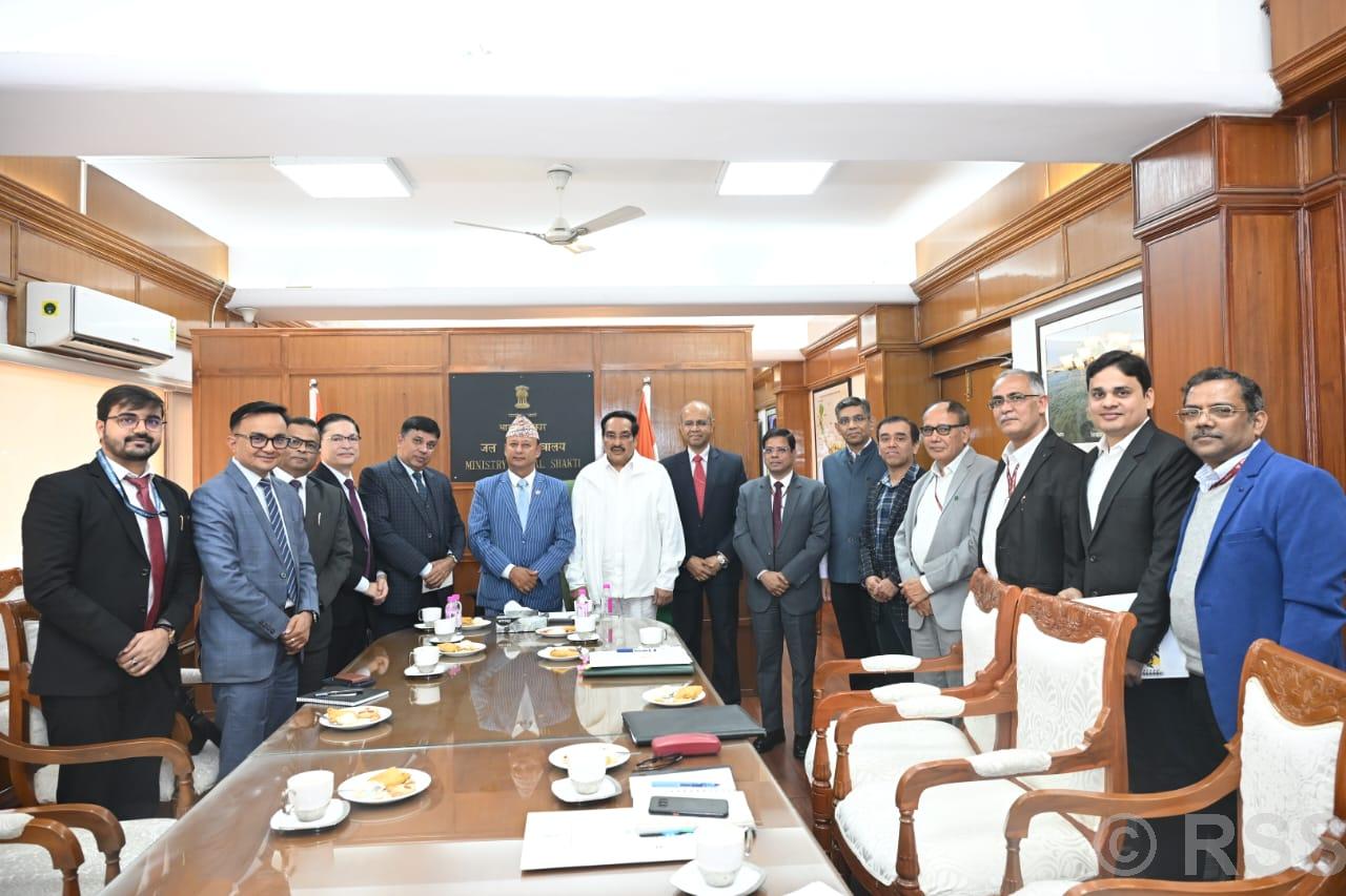 Minister Khadka meets Indian Jal Shakti Minister Patil