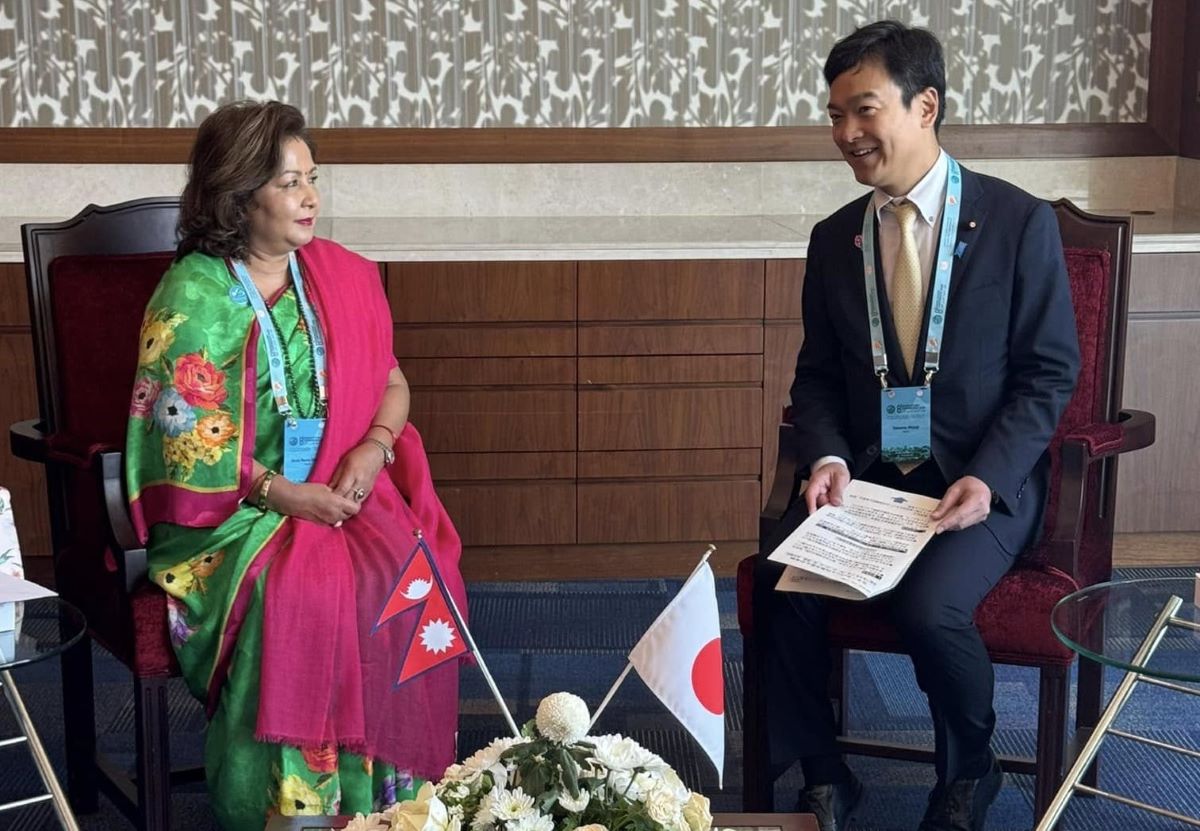Foreign Minister Deuba calls on Japan for cooperation in restoring BP Highway