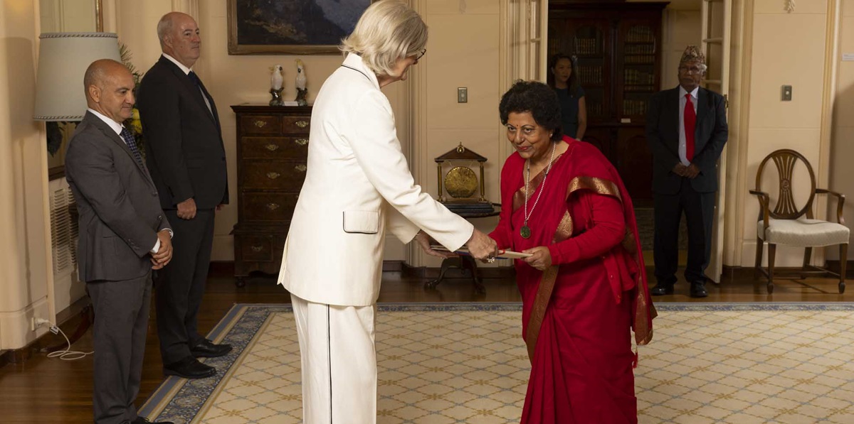 Nepali Ambassador Yadav to Australia presents credentials