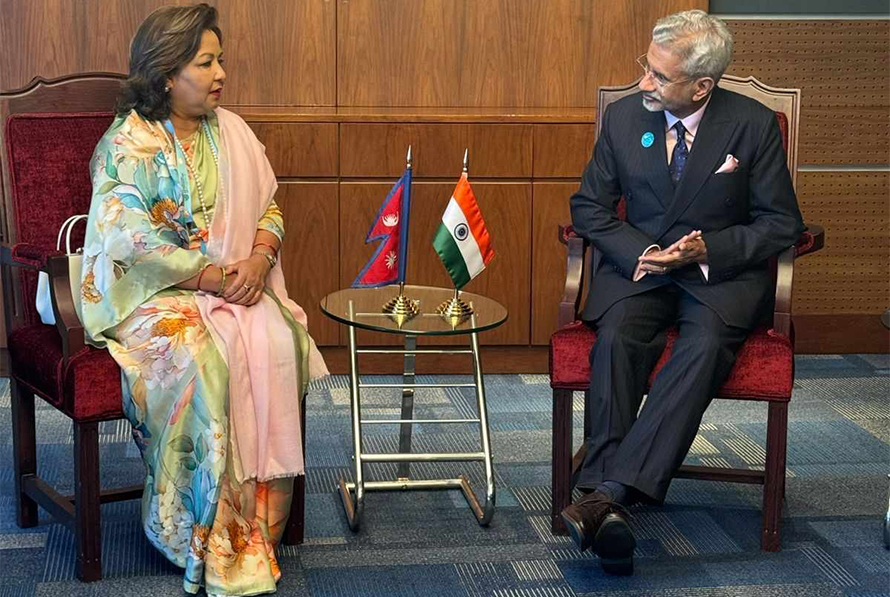 FM Dr Rana meets her Indian counterpart Dr Jaishankar