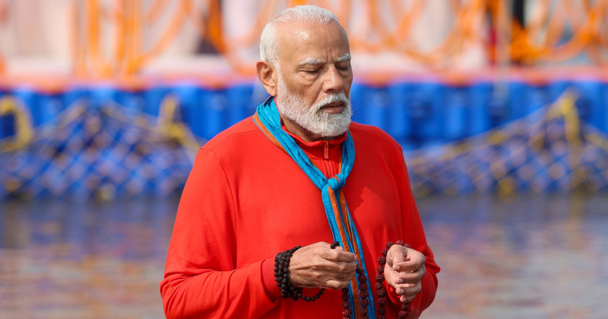 “Moment of divine connection”: PM Modi after Snan at Sangam