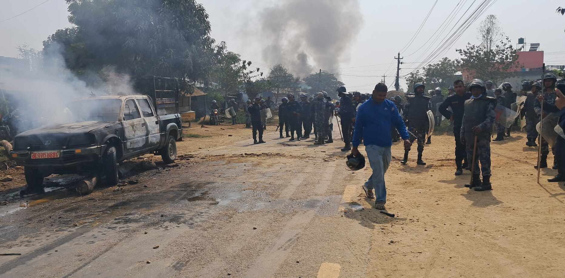 20 people injured in clash over love affair in Nawalparasi
