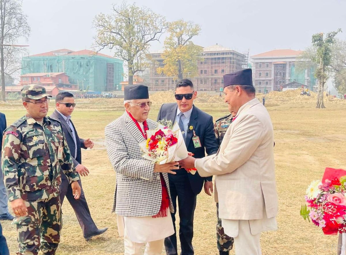 Prime Minister Oli in Dang