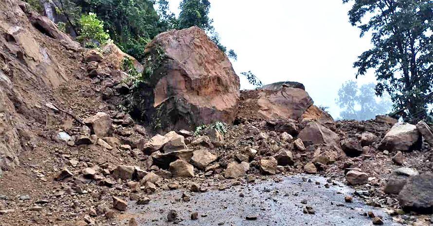 East-West Highway blocked in Bardibas due to continuous rainfall