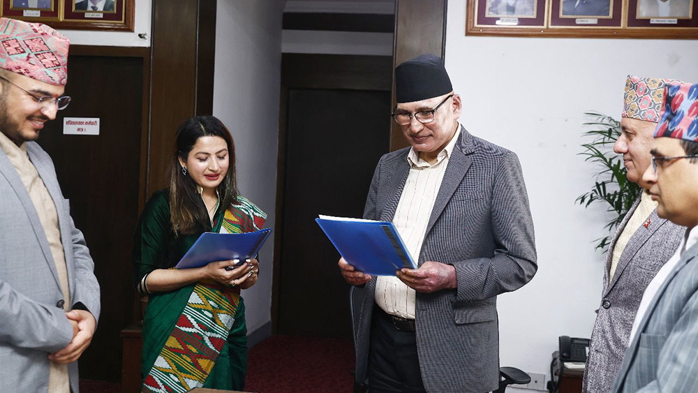 Pokharel takes oath as member of the Board of Directors