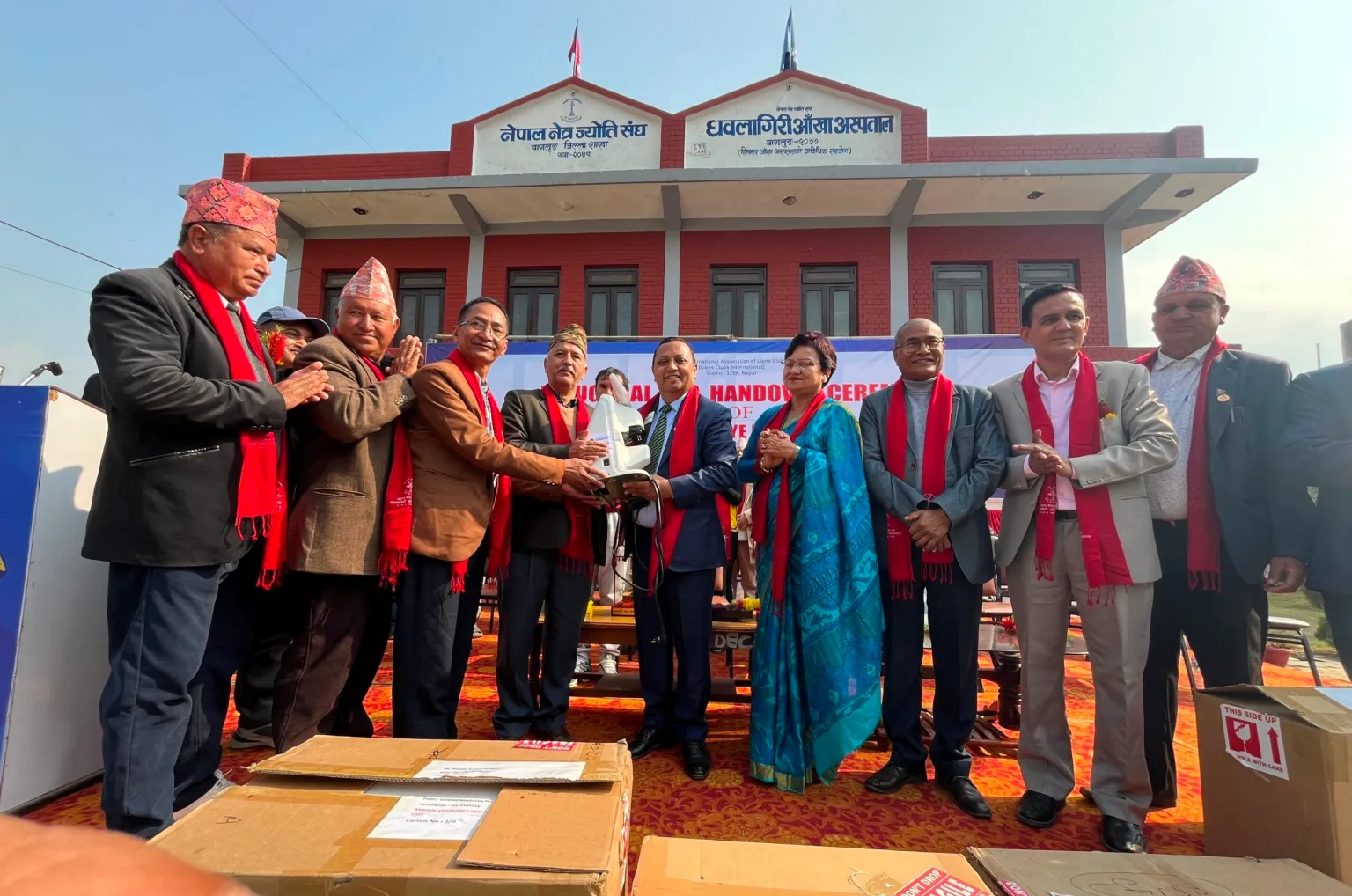 Equipment worth Rs 8 million handed over to Dhaulagiri Eye Hospital