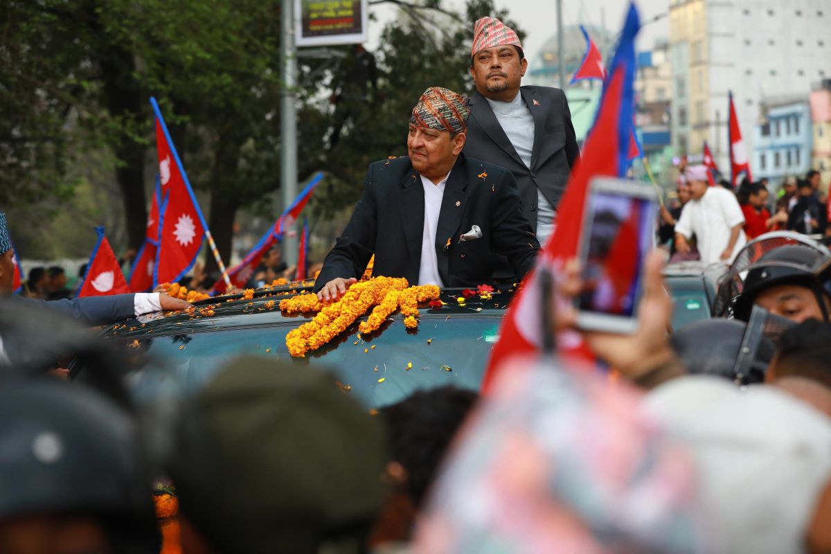 Former King Gyanendra Shah arrives in Kathmandu