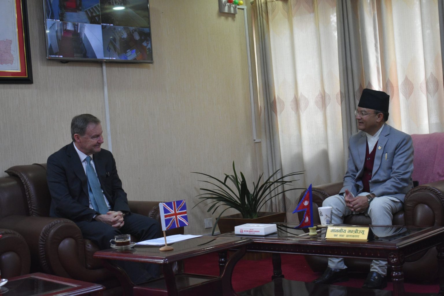 British Ambassador calls on Forest Minister Thakuri