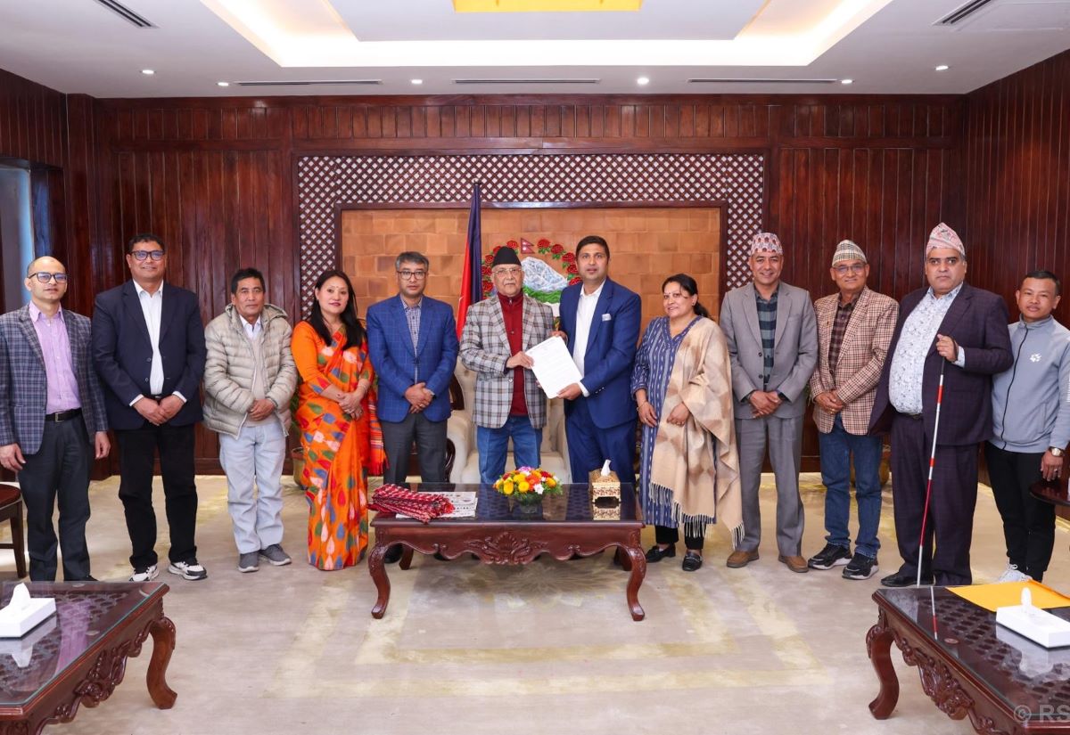 NGO Federation’s Declaration handed over to PM Oli