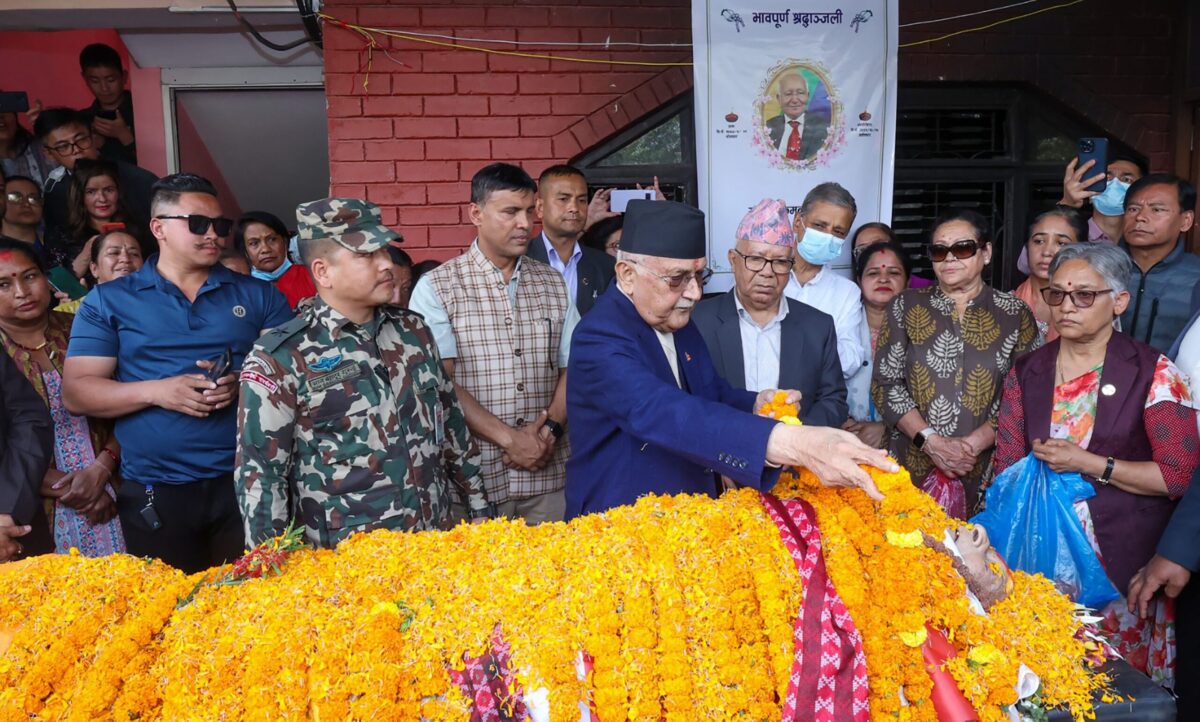 PM Oli pays tributes to senior journalist Koirala