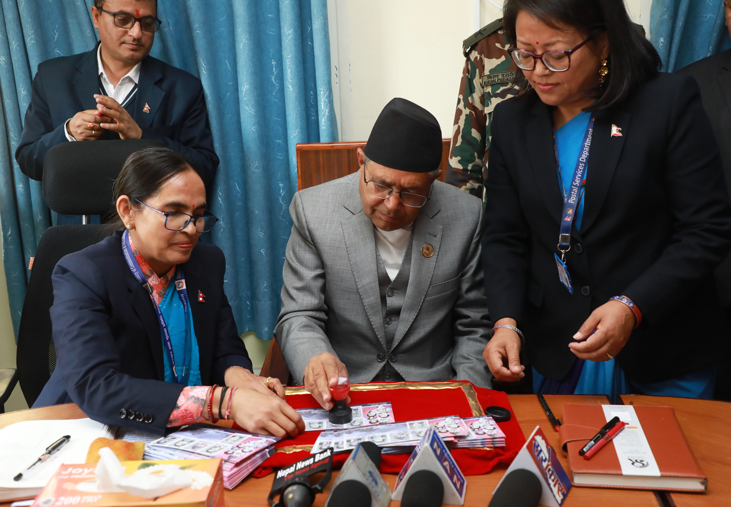 First cancellation mark affixed on postage stamps commemorating Sukhani martyrs