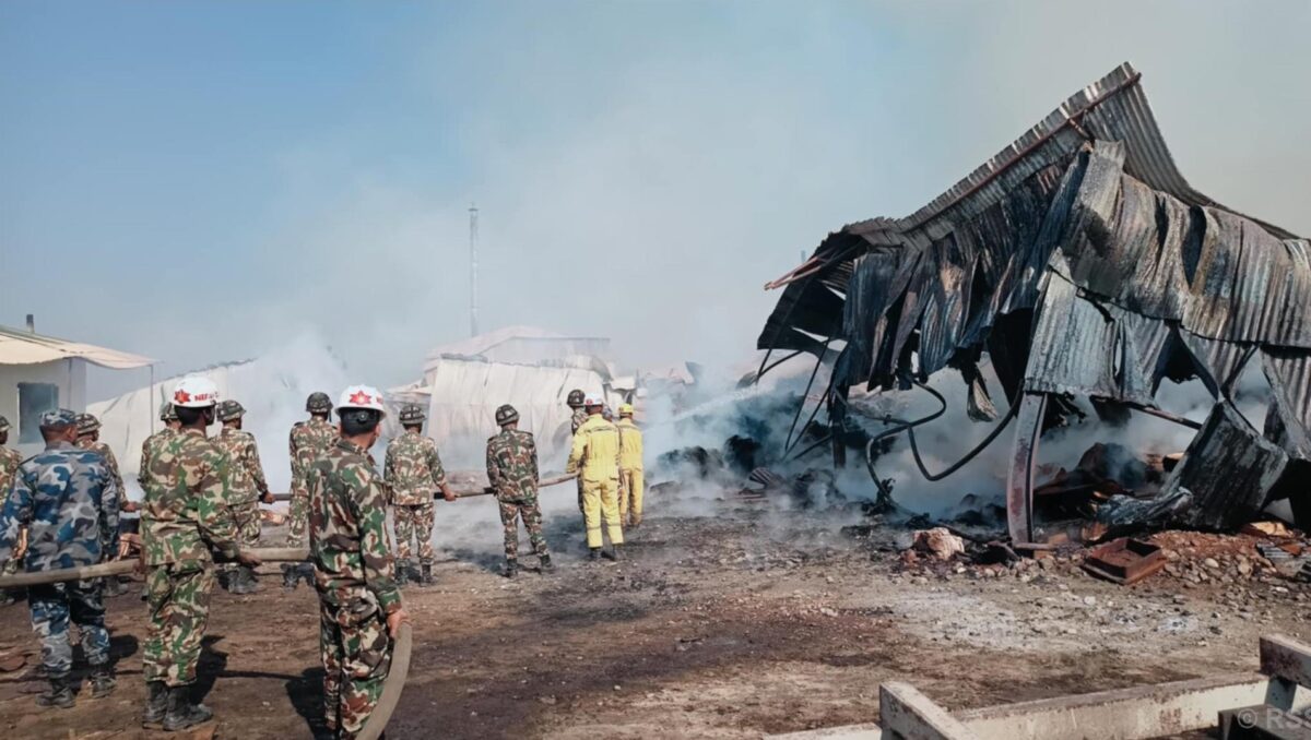 Fire at ply industry yet to be taken under control