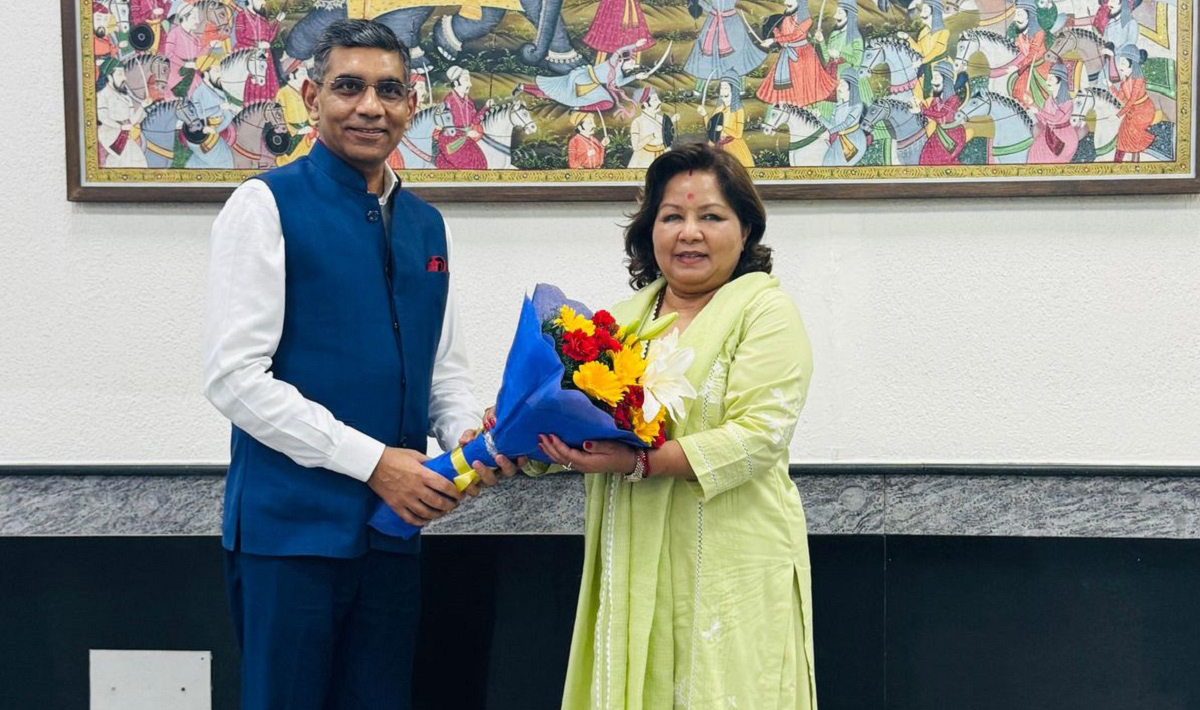 Foreign Minister Rana in New Delhi; Scheduled to meet her Indian counterpart