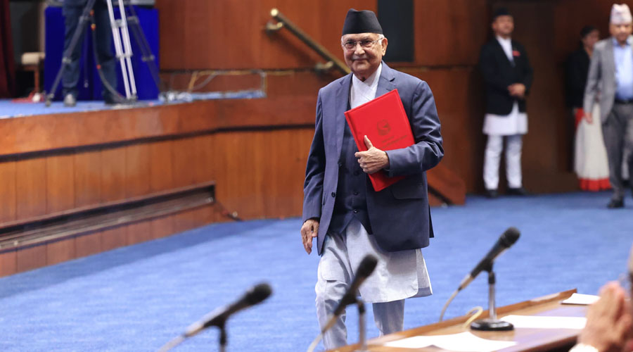 PM Oli to address parliament meeting