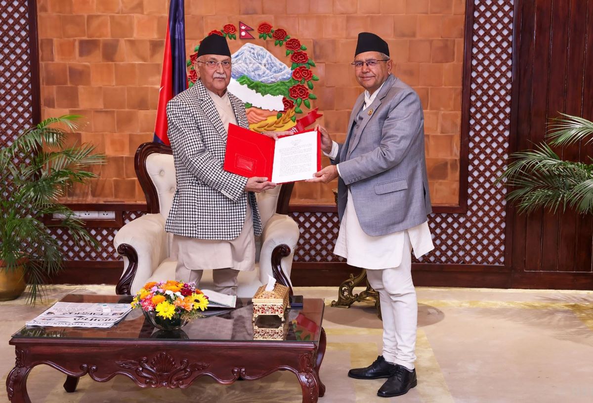 Inter-Legislature Forum submits Pokhara Declaration to PM Oli