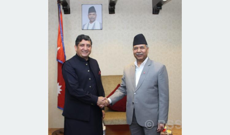 Pakistani Ambassador pays courtesy call on Vice President Yadav