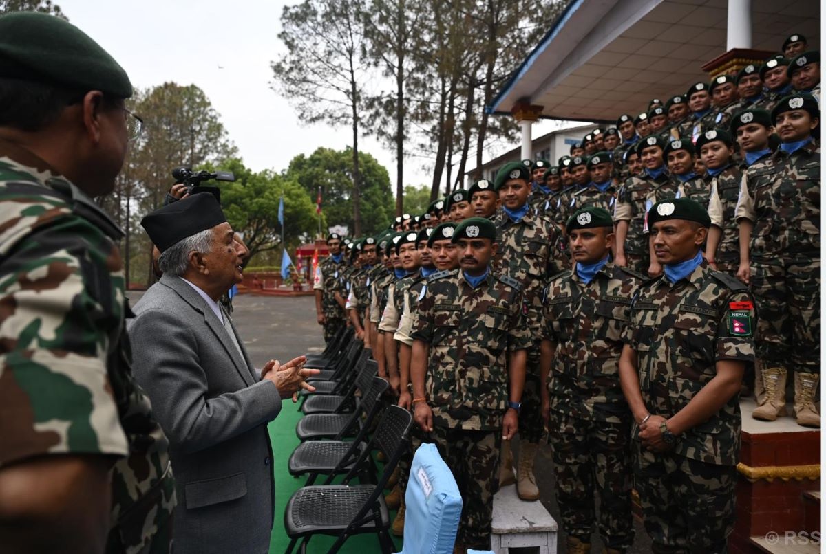 Nepali Army is nation’s prestige representing in international level: President Paudel