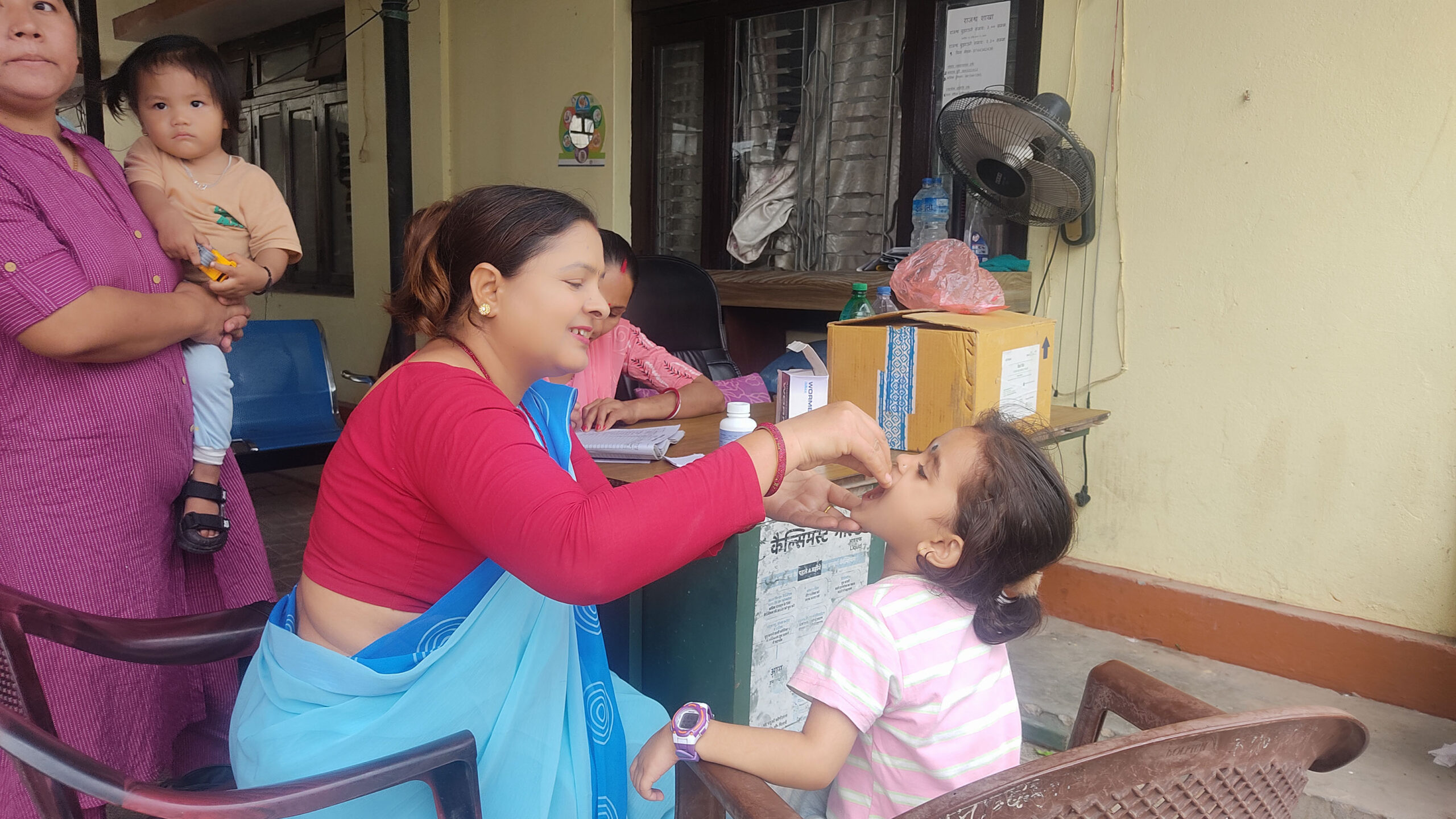 2.2 million children being administered Vitamin A
