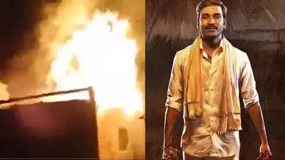 Fire on Dhanush’s ‘Idly Kadhai’ Set, No Injuries Reported
