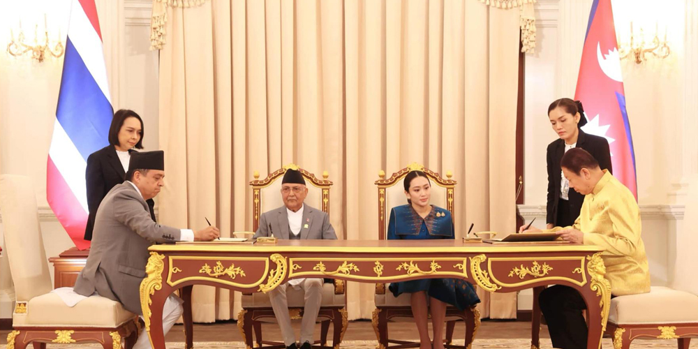 Nepal,Thailand sign eight MoUs during PM’s official visit