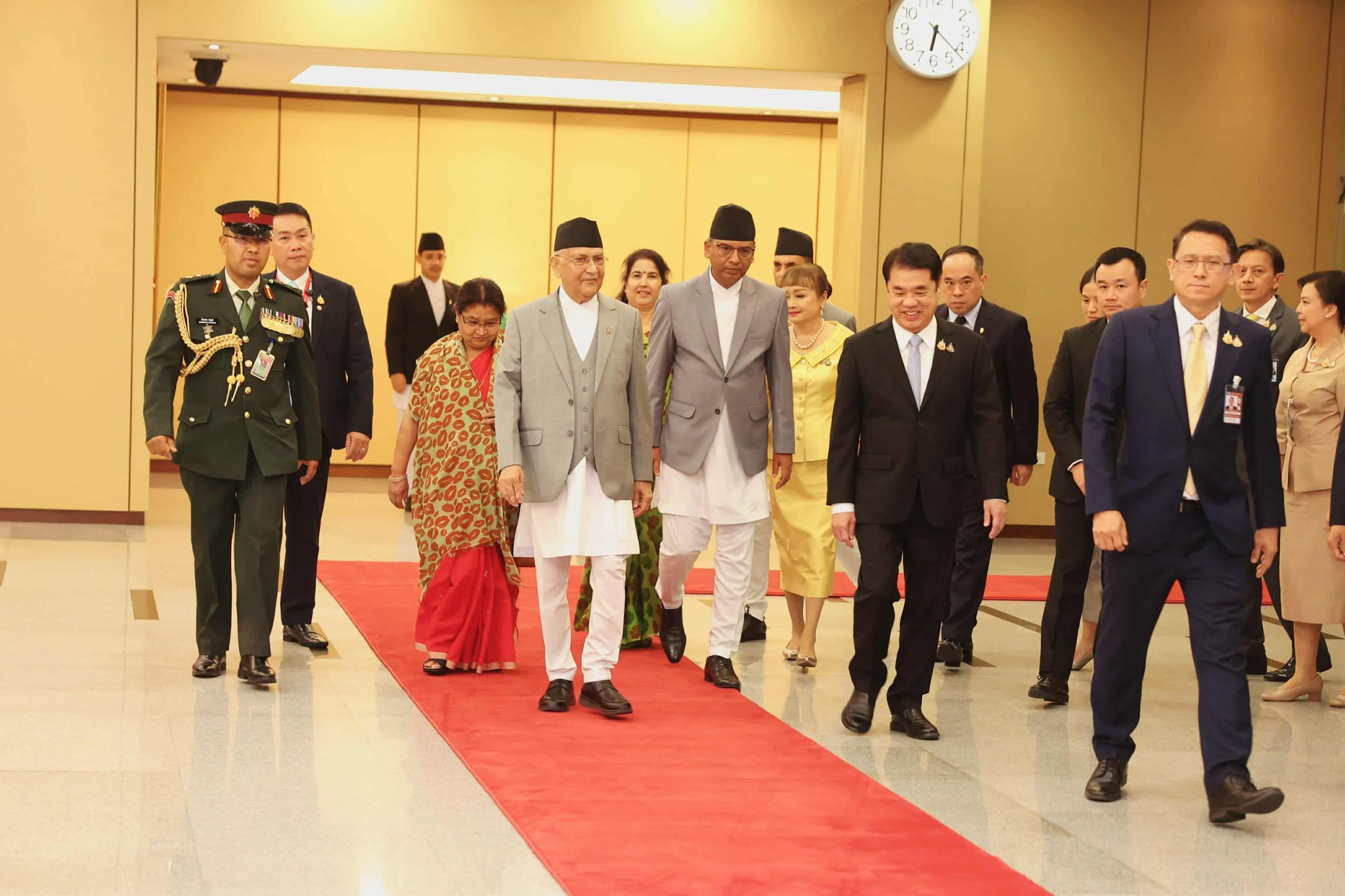 Prime Minister Oli arrives in Bangkok