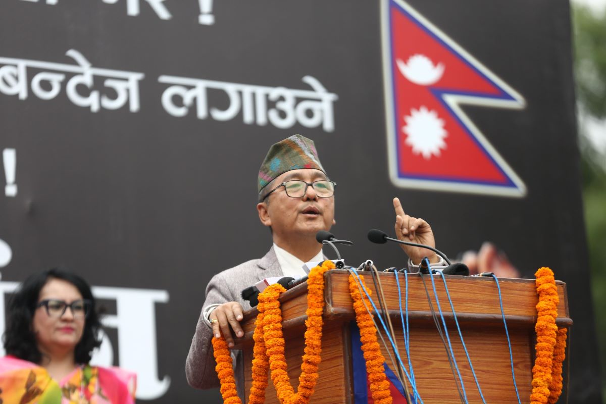 Lingden backs peaceful movement for monarchy restoration