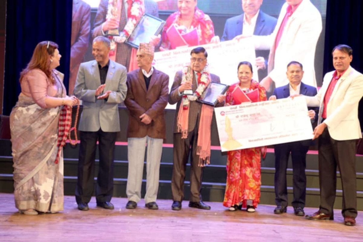 Rajendra Thapa wins Lifetime Achievement Award at 15th Bindhyabasini Music Awards