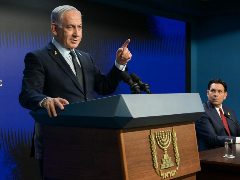 Prime Minister Netanyahu meets with a delegation of ambassadors to the UN